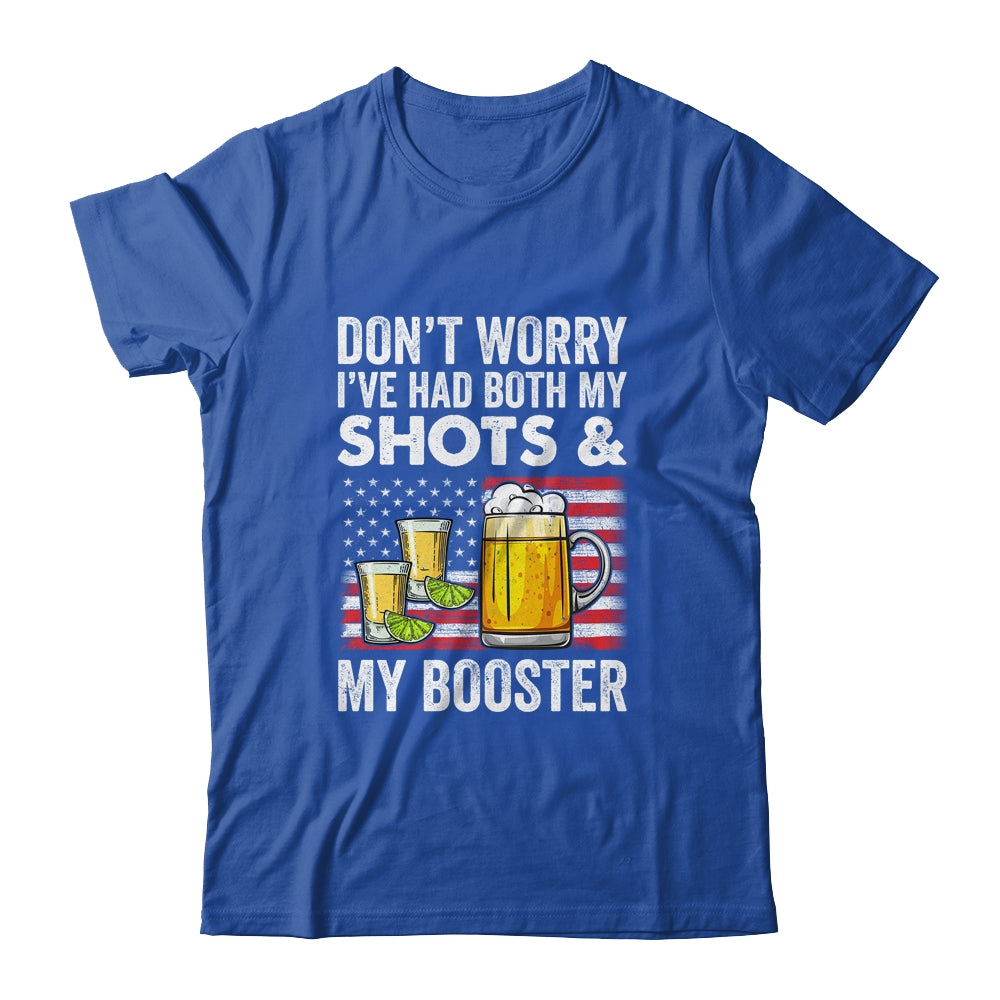Don't Worry I've Had Both My Shots And Booster Funny Flag Shirt & Tank Top | siriusteestore