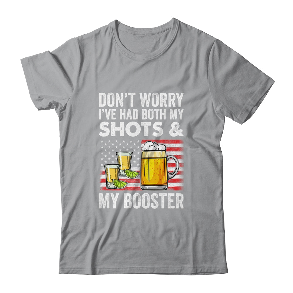 Don't Worry I've Had Both My Shots And Booster Funny Flag Shirt & Tank Top | siriusteestore