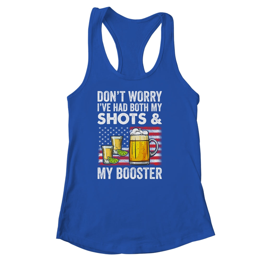 Don't Worry I've Had Both My Shots And Booster Funny Flag Shirt & Tank Top | siriusteestore