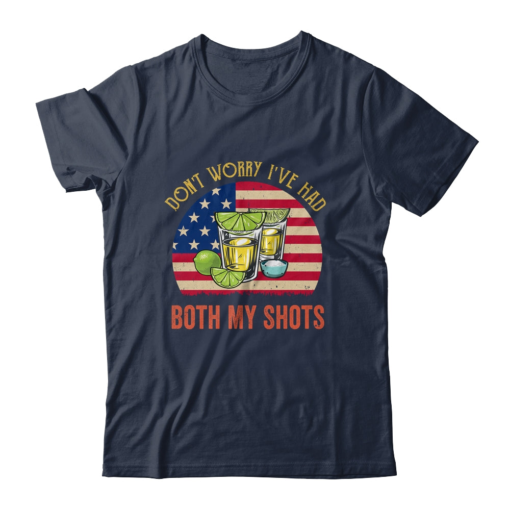 Don't Worry I've Had Both My Shots Funny American Flag Shirt & Tank Top | siriusteestore