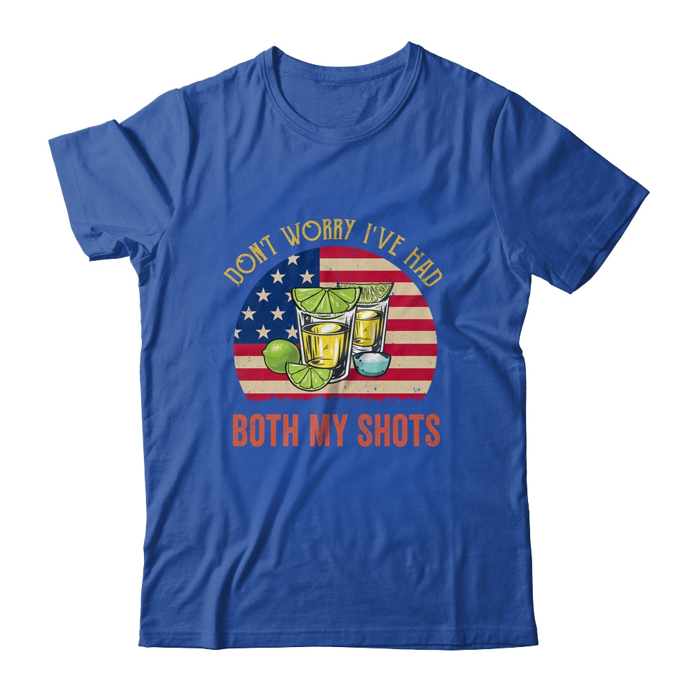 Don't Worry I've Had Both My Shots Funny American Flag Shirt & Tank Top | siriusteestore