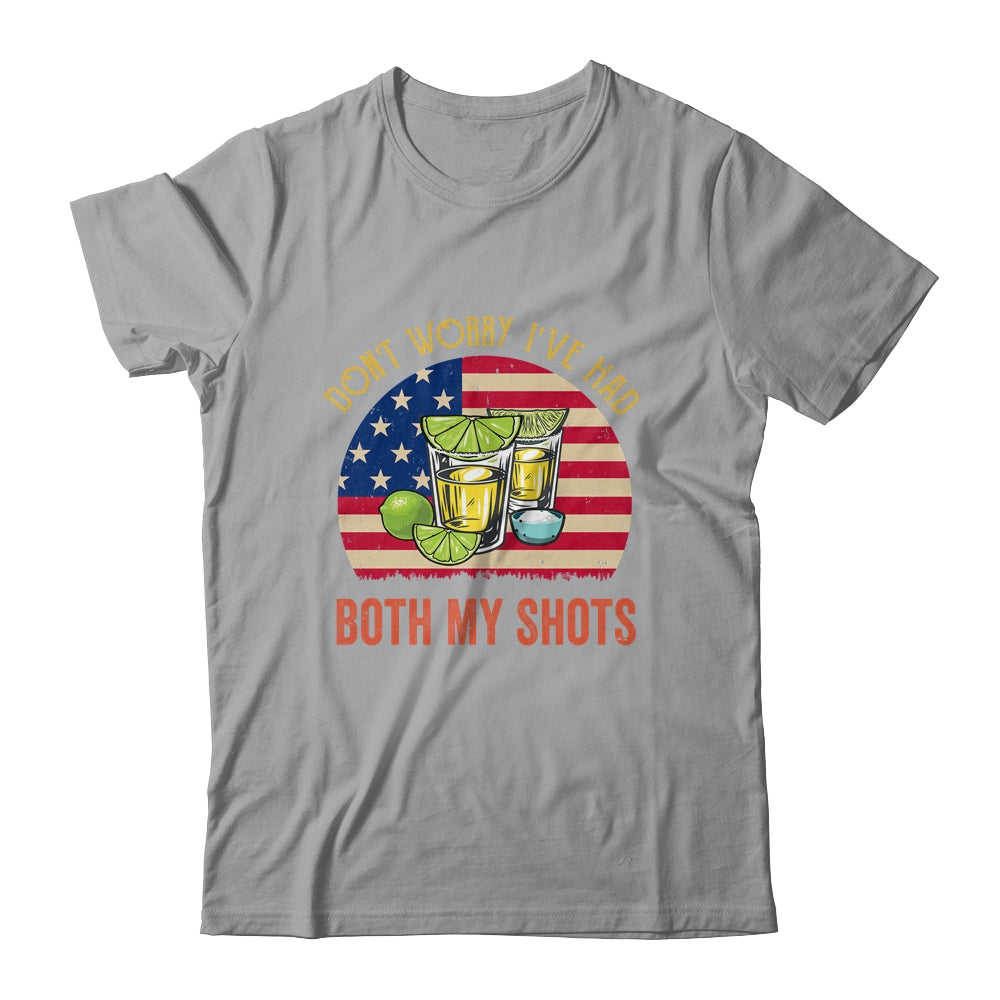 Don't Worry I've Had Both My Shots Funny American Flag Shirt & Tank Top | siriusteestore
