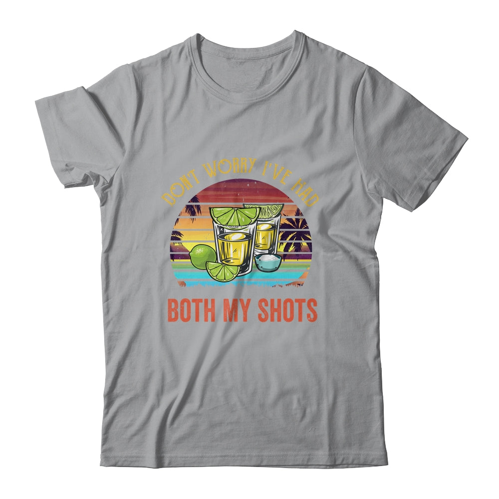 Don't Worry I've Had Both My Shots Funny Sunset Vintage Shirt & Tank Top | siriusteestore