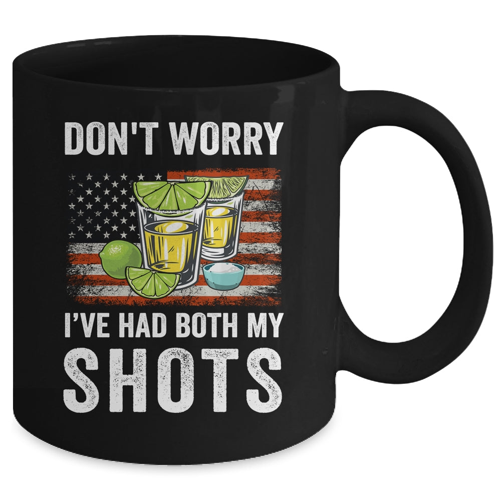 Don't Worry I've Had Both My Shots Funny Two Shots Tequila Mug | siriusteestore