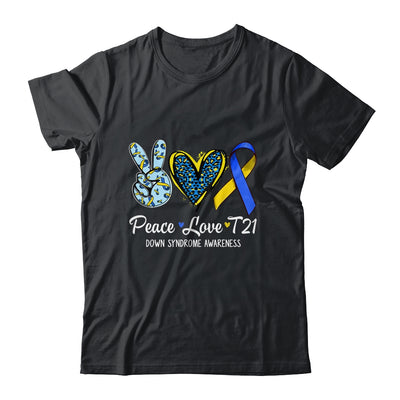 Down Syndrome Awareness Peace Love T21 WDSD Women Girls Shirt & Hoodie | siriusteestore