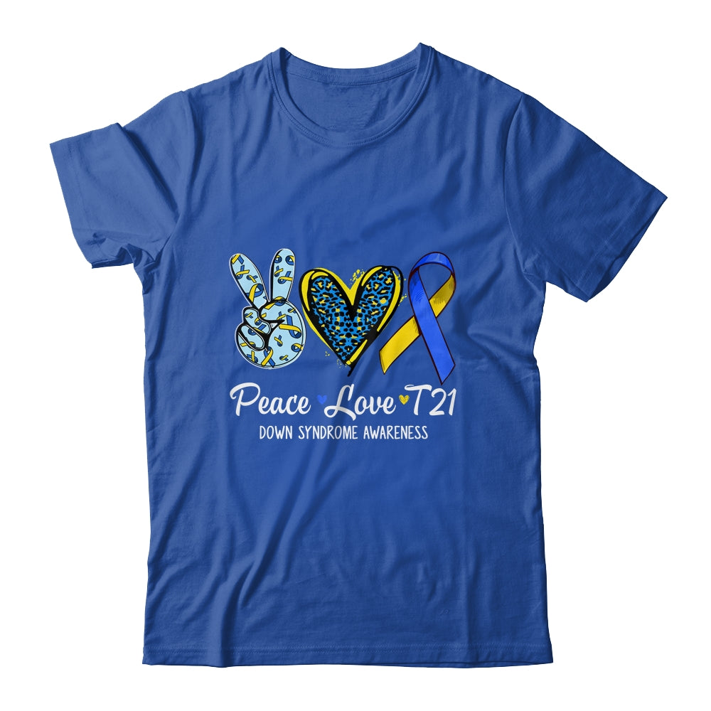 Down Syndrome Awareness Peace Love T21 WDSD Women Girls Shirt & Hoodie | siriusteestore