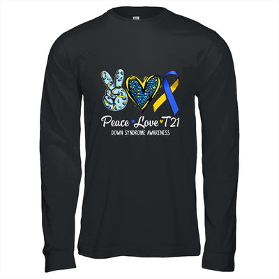 Down Syndrome Awareness Peace Love T21 WDSD Women Girls Shirt & Hoodie | siriusteestore