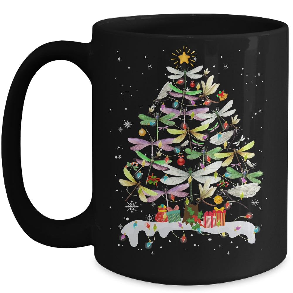 Dragonfly Bird Xmas Christmas Tree Lights Swarm Nymph Mug | siriusteestore