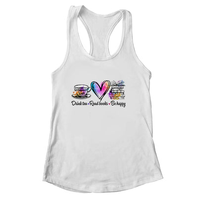 Drink Tea Reading Book Lovers Library Librarian Shirt & Tank Top | siriusteestore