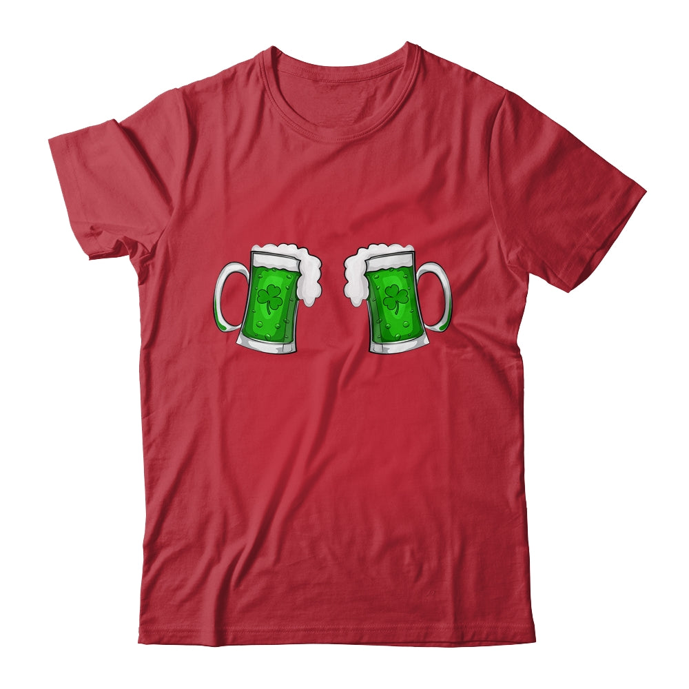 Drinking Green Beer Boobs Shamrock Irish Patricks Day Women Shirt & Tank Top | siriusteestore