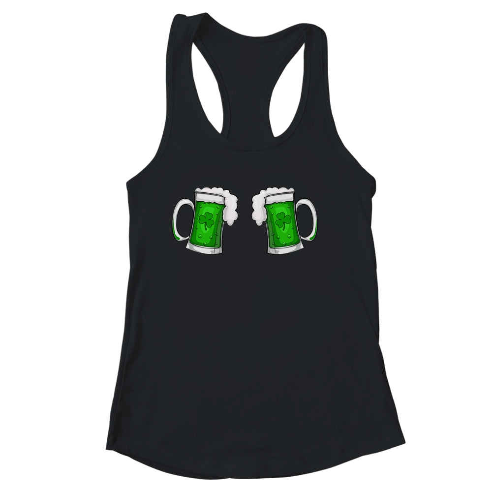 Drinking Green Beer Boobs Shamrock Irish Patricks Day Women Shirt & Tank Top | siriusteestore