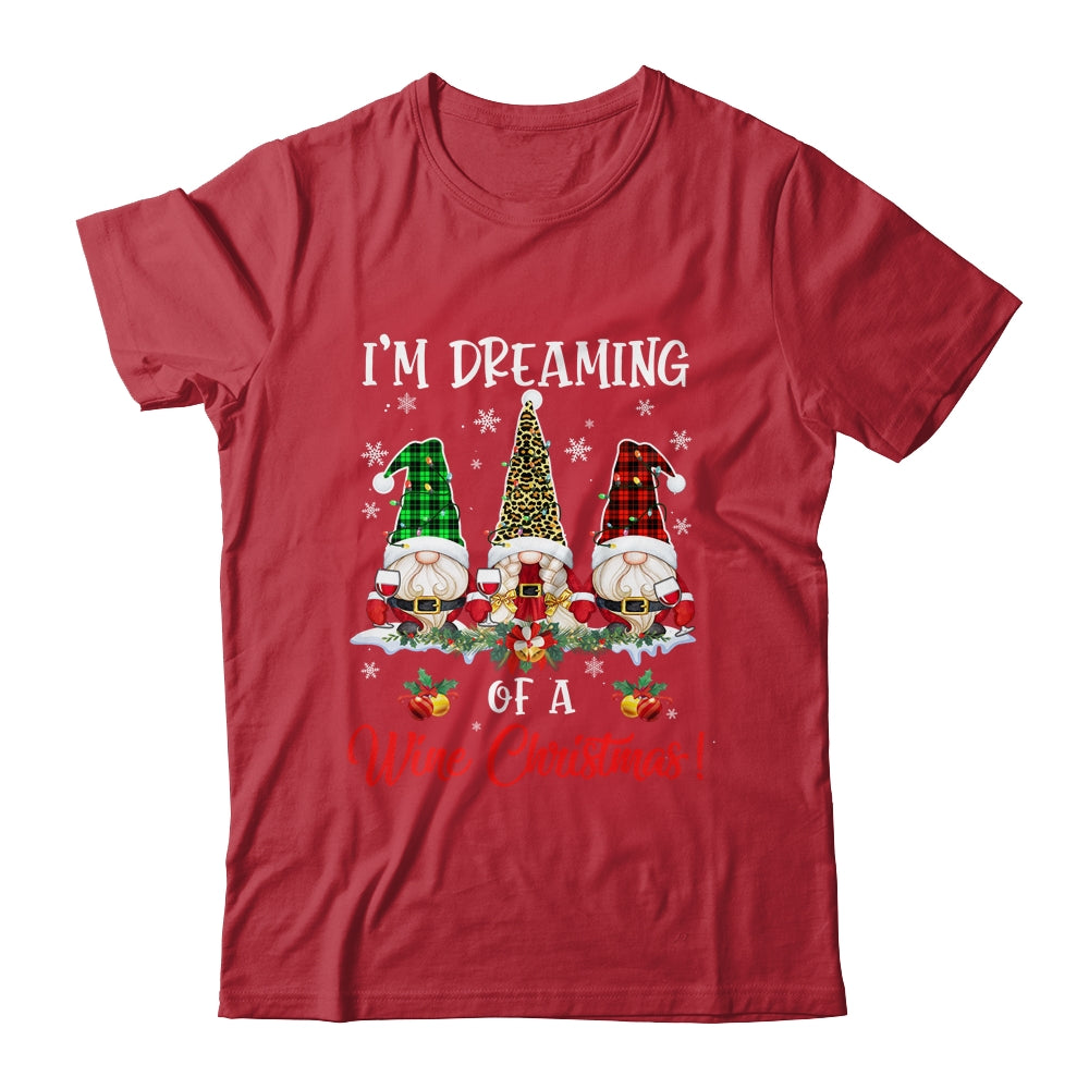 Drinking I'm Dreaming Of A Wine Christmas Gnome Xmas Shirt & Sweatshirt | siriusteestore