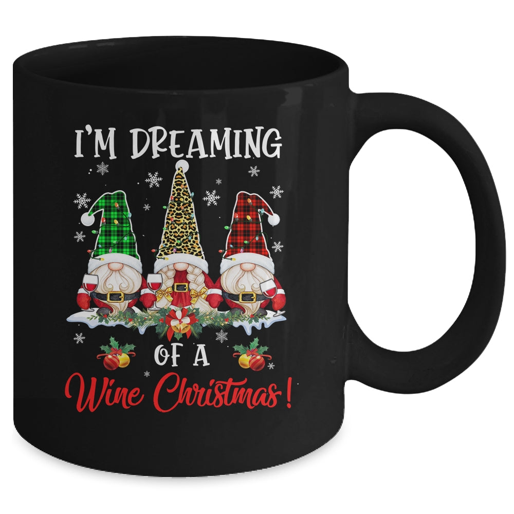 Drinking I'm Dreaming Of A Wine Christmas Gnome Xmas Mug | siriusteestore
