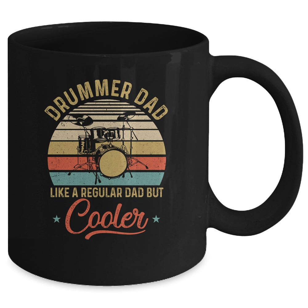 Drummer Dad Like A Regular Funny Fathers Day Vintage Mug | siriusteestore