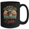 Drummer Dad Like A Regular Funny Fathers Day Vintage Mug | siriusteestore