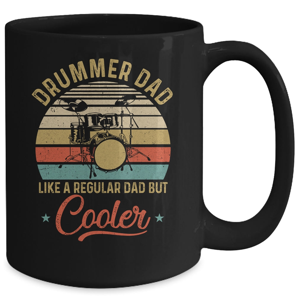 Drummer Dad Like A Regular Funny Fathers Day Vintage Mug | siriusteestore