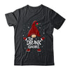Drunk Gnome Buffalo Plaid Matching Christmas Pajama Gift Shirt & Sweatshirt | siriusteestore