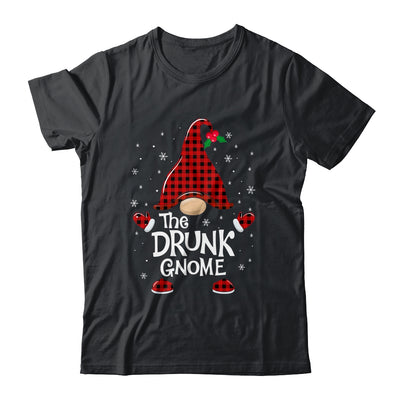 Drunk Gnome Buffalo Plaid Matching Christmas Pajama Gift Shirt & Sweatshirt | siriusteestore
