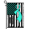 Dysautonomia Awareness America Flag Turquoise Ribbon | siriusteestore