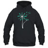 Dysautonomia Awareness Dandelion Turquoise Ribbon Shirt & Tank Top | siriusteestore