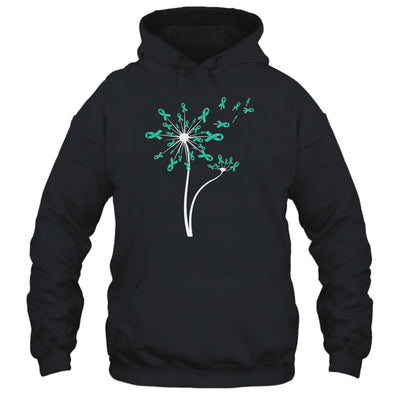 Dysautonomia Awareness Dandelion Turquoise Ribbon Shirt & Tank Top | siriusteestore