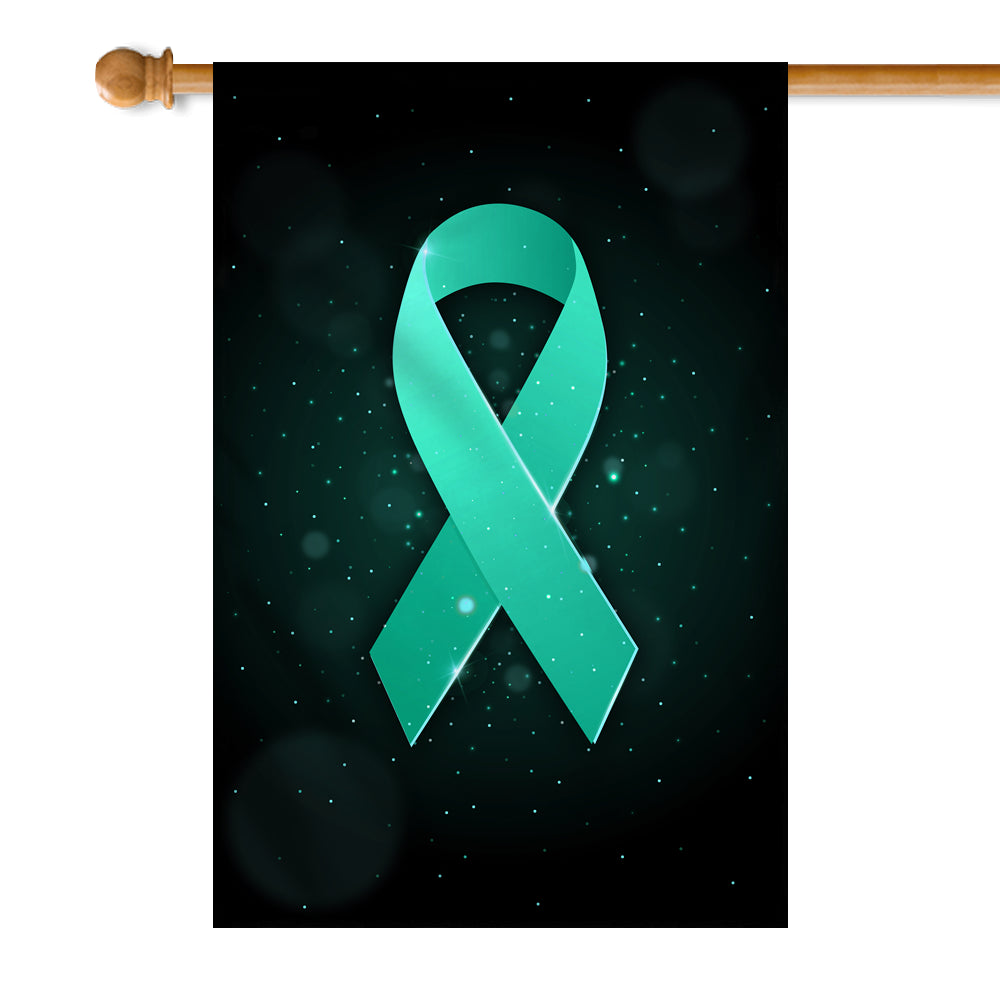Dysautonomia Awareness Flag Turquoise Ribbon | siriusteestore