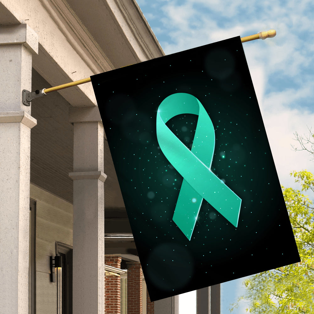 Dysautonomia Awareness Flag Turquoise Ribbon | siriusteestore