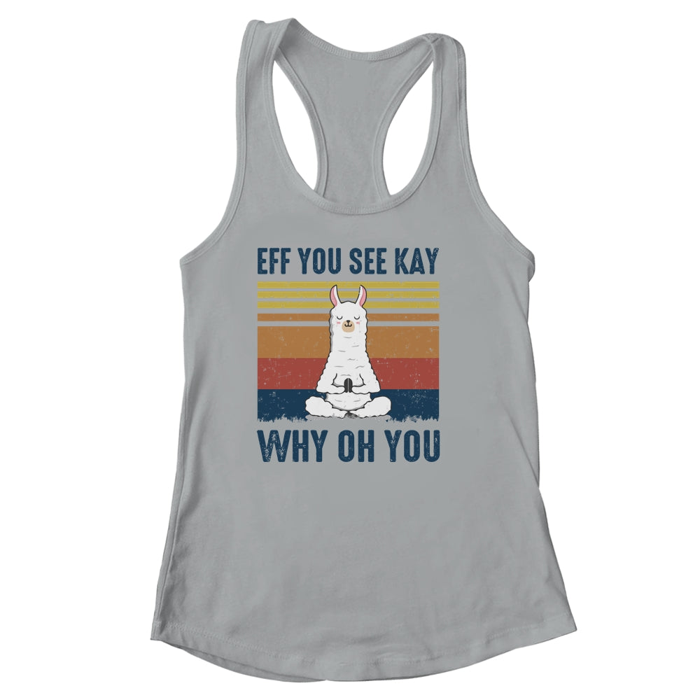 EFF You See Kay Why Oh You Llama Retro Vintage Shirt & Tank Top | siriusteestore