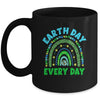 Earth Day Everyday Rainbow Design Earth Day Mug | siriusteestore
