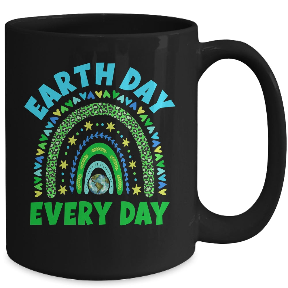 Earth Day Everyday Rainbow Design Earth Day Mug | siriusteestore