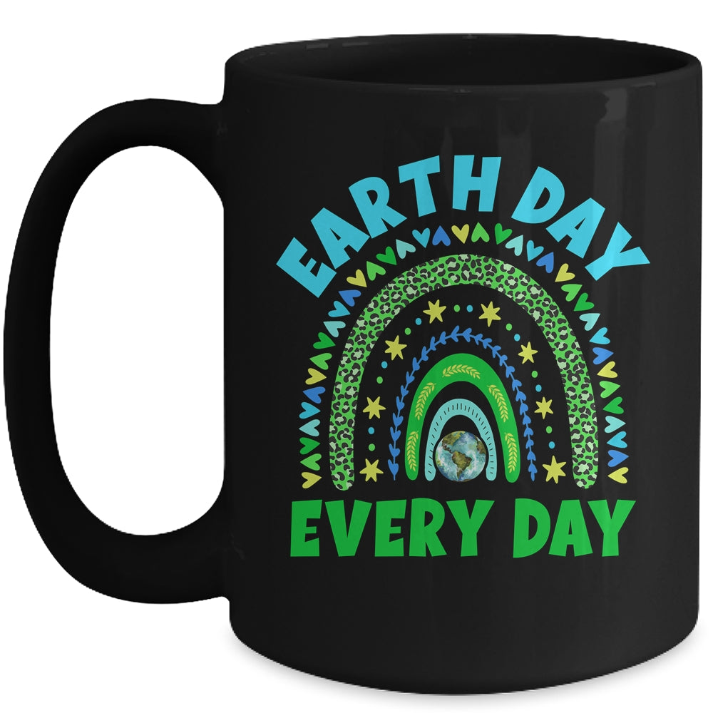 Earth Day Everyday Rainbow Design Earth Day Mug | siriusteestore
