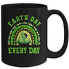 Earth Day Everyday Rainbow Pine Tree Design Earth Day Mug | siriusteestore