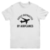Easily Distracted By Airplanes Funny Pilot Flying Youth Shirt | Siriustee.com