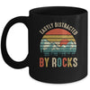 Easily Distracted By Rocks Geology Collecting Lovers Vintage Mug | siriusteestore