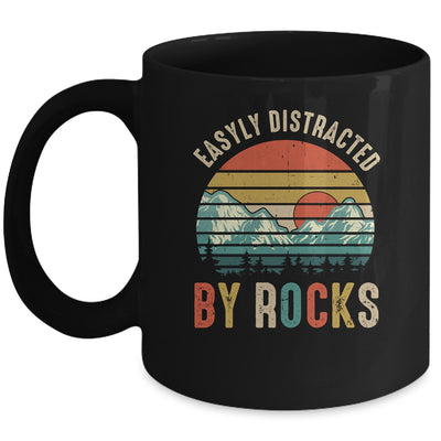 Easily Distracted By Rocks Geology Collecting Lovers Vintage Mug | siriusteestore