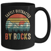 Easily Distracted By Rocks Geology Collecting Lovers Vintage Mug | siriusteestore