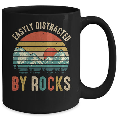 Easily Distracted By Rocks Geology Collecting Lovers Vintage Mug | siriusteestore