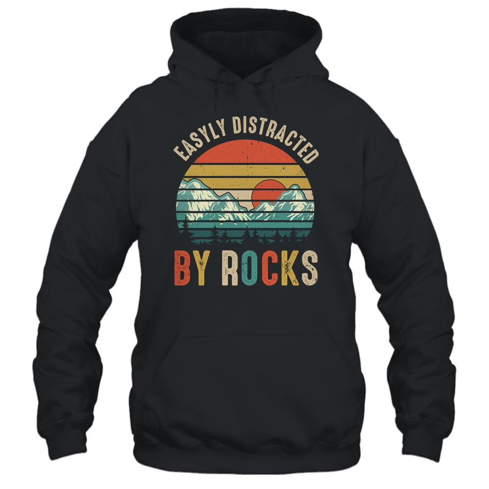 Easily Distracted By Rocks Geology Collecting Lovers Vintage Shirt & Hoodie | siriusteestore