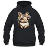 Easter Bunny Rabbit Girls Happy Bunny Flower Graphic Women Shirt & Tank Top | siriusteestore