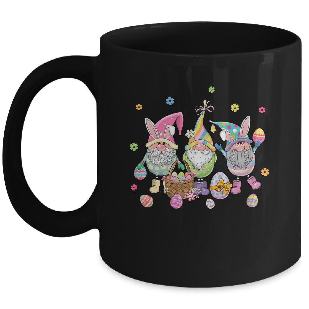 Easter Bunny Spring Gnome Easter Egg Hunting And Basket Mug | siriusteestore