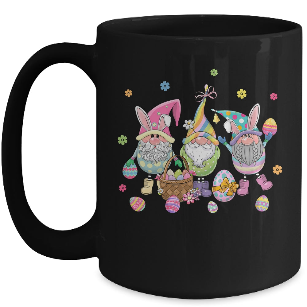 Easter Bunny Spring Gnome Easter Egg Hunting And Basket Mug | siriusteestore