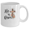Easter Day For Christian Teen Girls Mom He Is Risen Leopard Mug | siriusteestore