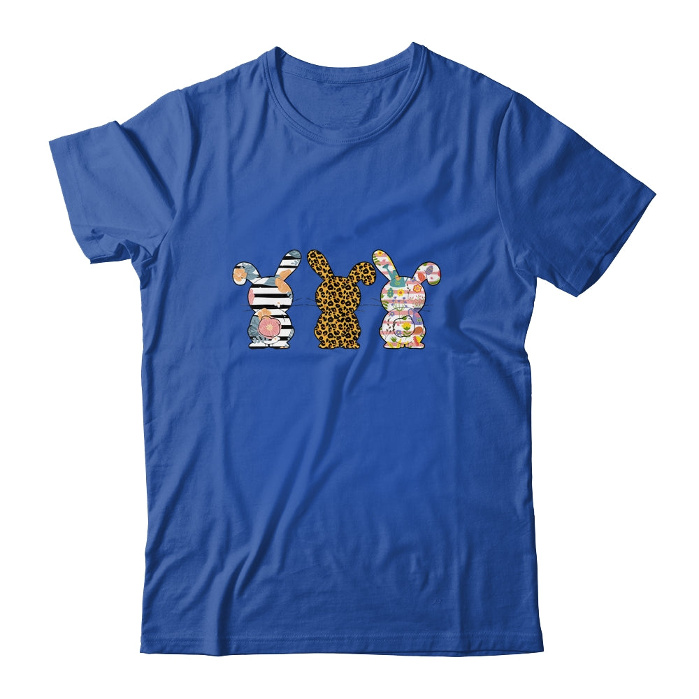 Easter Day Leopard Striped Bunny Rabbit Shirt & Tank Top | siriusteestore