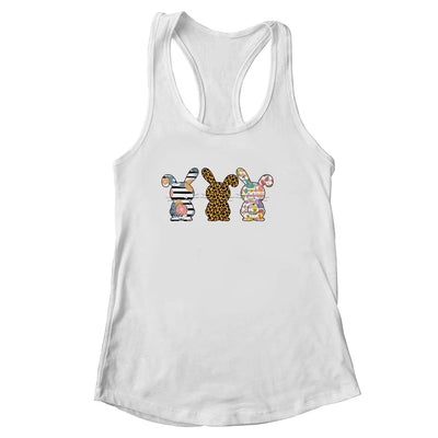 Easter Day Leopard Striped Bunny Rabbit Shirt & Tank Top | siriusteestore