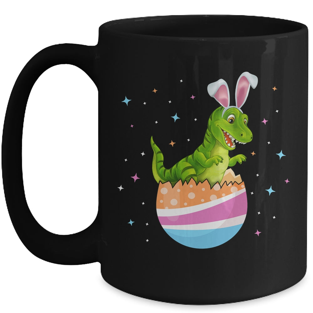 Easter Dinosaur Funny T Rex Bunny Egg Cute Boys Girls Kids Mug | siriusteestore