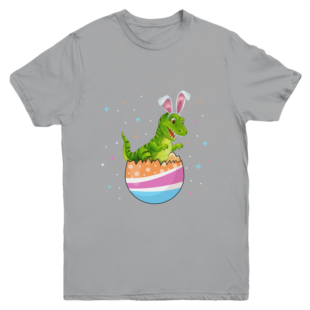 Easter Dinosaur Funny T Rex Bunny Egg Cute Boys Girls Kids Youth Shirt | siriusteestore