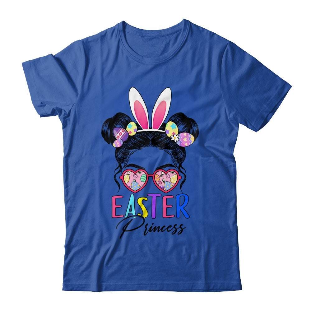 Easter Princess Bunny Messy Bun Cute Girls Teens Shirt & Hoodie | siriusteestore