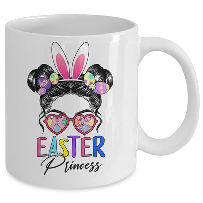 Easter Princess Bunny Messy Bun Cute Girls Teens Mug | siriusteestore