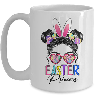 Easter Princess Bunny Messy Bun Cute Girls Teens Mug | siriusteestore