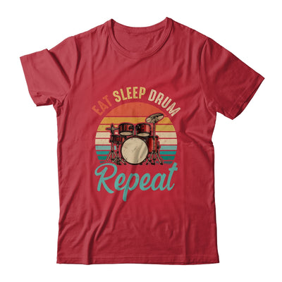 Eat Sleep Drum Repeat Drummer Drumming Band Lover Vintage Shirt & Hoodie | siriusteestore